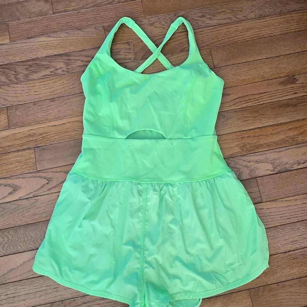 Womens free people movement green romper  small